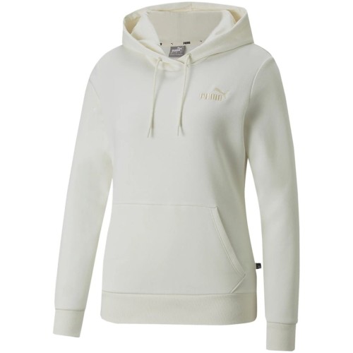 Bluza damska Puma ESS+ Embroidery Hoodie FL kremowa 670004 99 - 1953444