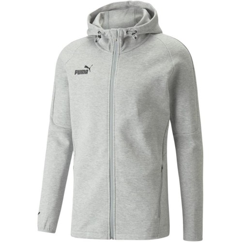 Bluza męska Puma teamFINAL Casuals Hooded Jkt szara 657383 33 - 1953601