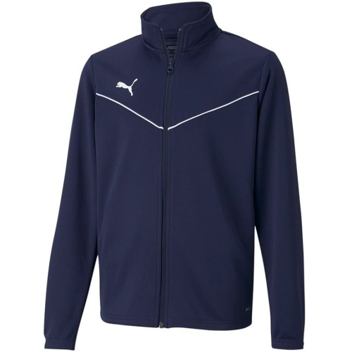 Bluza dla dzieci Puma teamRISE Training Poly Jacket Jr granatowa 657393 06 152cm - 2320389