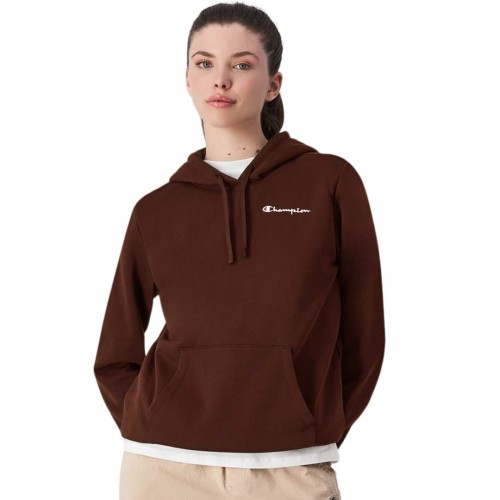 Bluza damska Champion Hooded brązowa 117530 MS524 L - 2320394