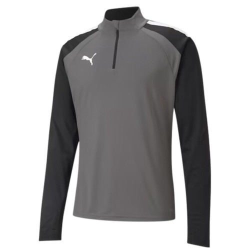 Bluza męska Puma teamLIGA 1/4 Zip Top szaro-czarna 657236 13 - 1953713