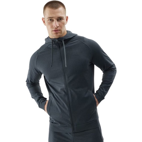 Bluza męska 4F M403 antracyt melanż 4FWAW24TFSWM403 22M XL - 2320411