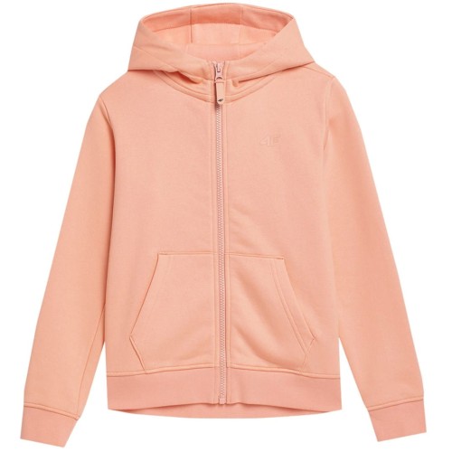 Bluza dla dziewczynki 4F pudrowy koral 4FJSS23TSWSF216 65S 140cm - 2064700