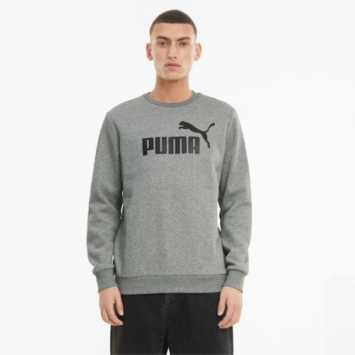 Bluza męska Puma ESS Big Logo Crew FL szara 586678 03 XL - 2064401