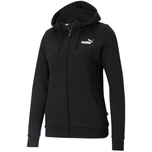 Bluza damska Puma ESS Small Logo Full-Zip Hoodie czarna 586811 01 - 1953644