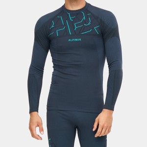 Bluza termoaktywna męska Alpinus Tactical Gausdal grafitowo-niebieska SI8912 - SI8916  L