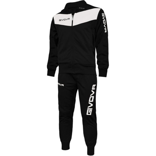 Dres Givova Tuta Visa czarno-biały TR018 1003 XS - 2075512