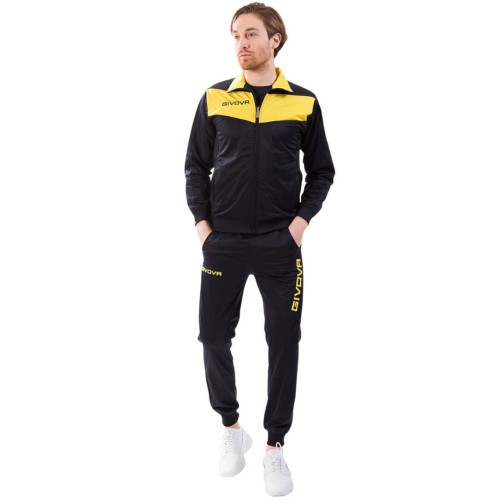 Dres Givova Tuta Visa Triacetato granatowo-żółty TR018 0407 S - 2075506