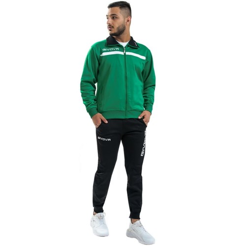 Dres Givova Tuta Givova One zielono-czarny TT012 1310 M - 2064944
