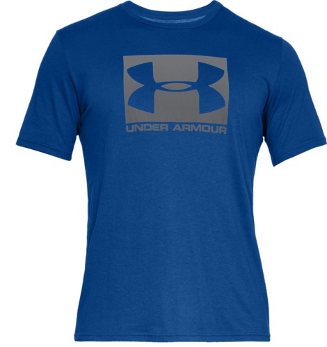 Koszulka męska Under Armour Boxed Sportstyle Ss niebieska 1329581 400 S - 2065081