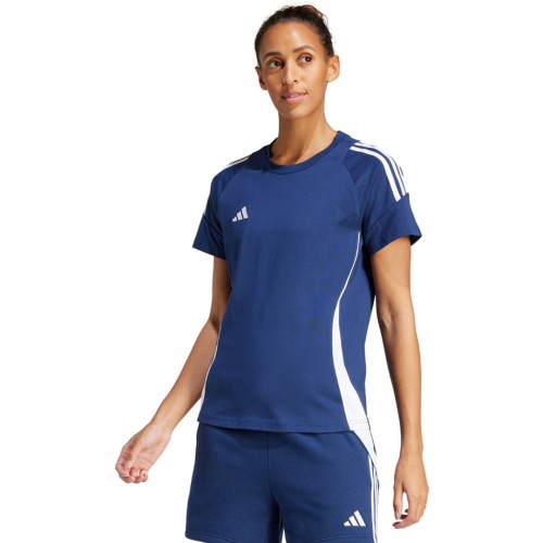 Koszulka damska adidas Tiro 24 Sweat niebiesko-biała IR9354 L - 2320753
