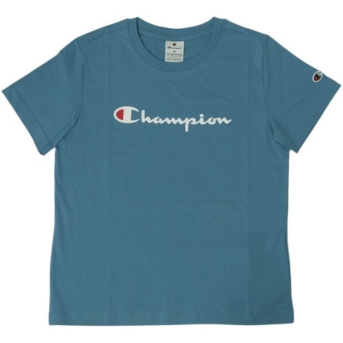 Koszulka damska Champion SS Tee niebieska 117534 BS099 M - 2320970