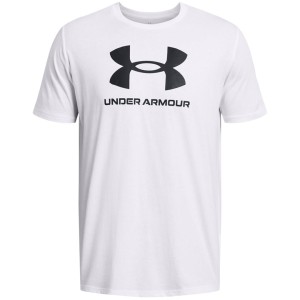 Koszulka męska Under Armour Sportstyle Logo biała 1382911 100 XL