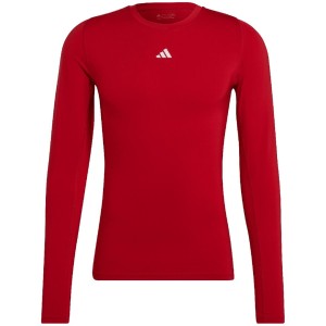 Koszulka męska adidas Techfit Aeroready Long Sleeve Tee czerwona HP0639 XL