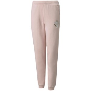 Spodnie dla dzieci Puma Alpha Sweatpants FL różowe 589235 36 164cm