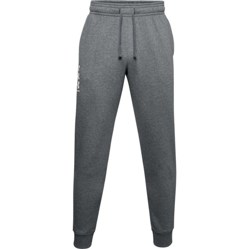 Spodnie męskie Under Armour Rival Fleece 3Logo Jogger ciemnoszare 1357131 012 - 1950820