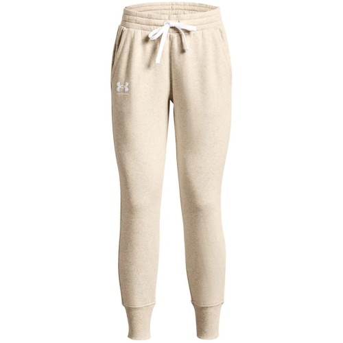 Spodnie damskie Under Armour Rival Fleece kremowe 1356416 783 - 1950848