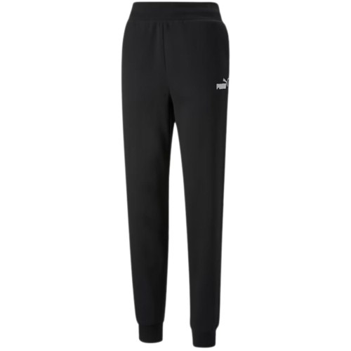 Spodnie damskie Pum ESS+ Embroidery High-Waist Pants FL czarne 670007 01 - 1950879
