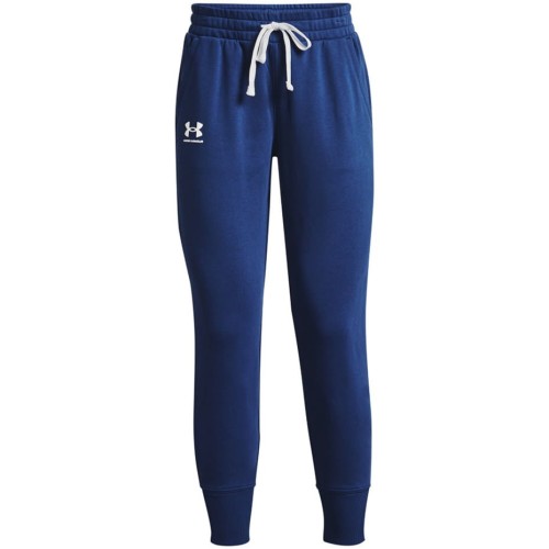 Spodnie damskie Under Armour Rival Fleece Joggers niebieskie 1356416 404 - 1950835