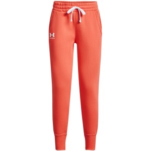 Spodnie damskie Under Armour Rival Fleece pomarańczowe 1356416 877 XL