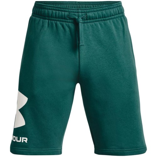 Spodenki męskie Under Armour Rival FLC Big Logo Shorts zielone 1357118 722 S - 2322645
