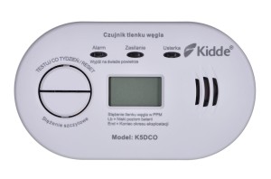 Czujnik tlenku węgla (czadu) LCD K5DCO Kidde