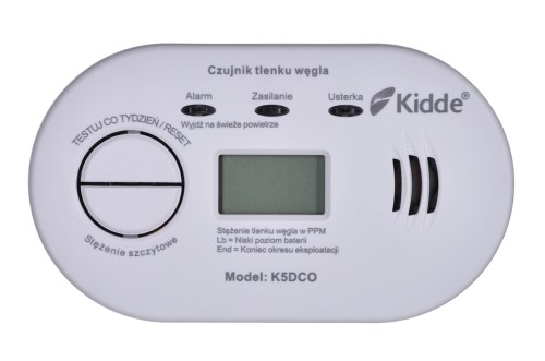 Czujnik tlenku węgla LCD K5DCO Kidde - 2171008