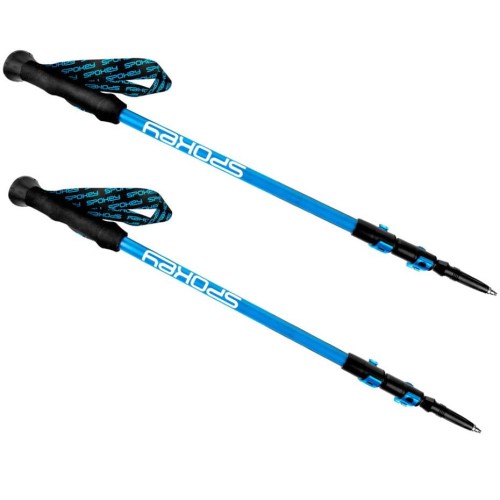 Kijki trekkingowe Spokey Carbon niebiesko-czarne 927900 - 2065469