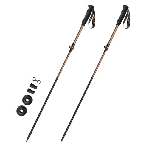 Kijki trekkingowe Spokey Quick brązowo-czarne 929473 - 1954038