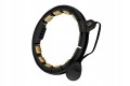 HHM13 HULA HOP BLACK/GOLD Z MAGNESAMI I OBCIĄŻNIKIEM + LICZNIK HMS - 2171383
