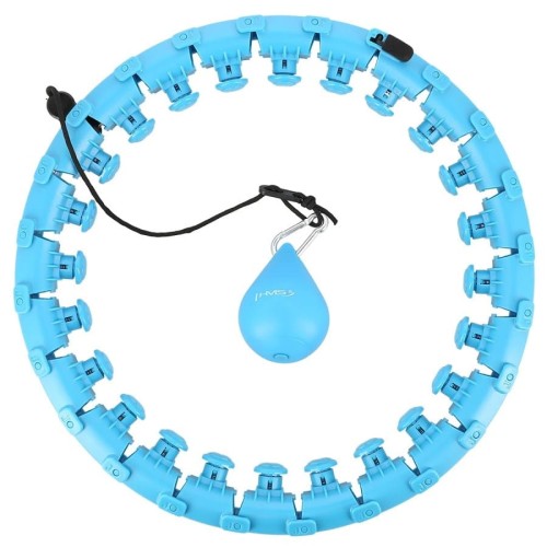 Hula hop z wypustkami i obciążnikiem HMS HHW01 niebieski - 2253883