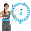 Hula hop z wypustkami i obciążnikiem HMS HHW01 niebieski - 2253884