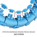 Hula hop z wypustkami i obciążnikiem HMS HHW01 niebieski - 2253895