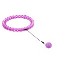Hula hop plus size HMS HHW12 z wypustkami i obciążnikiem fioletowy - 1534857