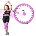 Hula hop plus size HMS HHW12 z wypustkami i obciążnikiem fioletowy - 1534853