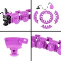 Hula hop plus size HMS HHW12 z wypustkami i obciążnikiem fioletowy - 1534858