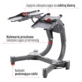 Stojak na sztangielki regulowane HMS PREMIUM STR10 PRO - 1460211