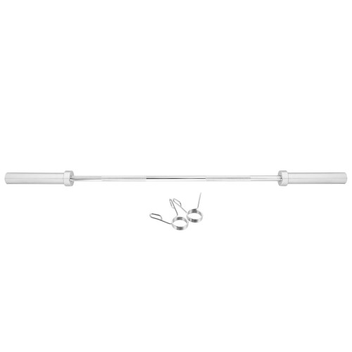 Gryf prosty olimpijski 12,9kg/1500mm + zaciski sprężynowe HMS GOP150 - 1204924