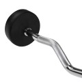 Sztanga/Gryf stały gumowany łamany 50 kg HMS GSL50 - 1072864