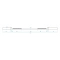 Gryf olimpijski 8,3 kg / 1200 mm z zaciskami lock jaw HMS GO160 - 2263262