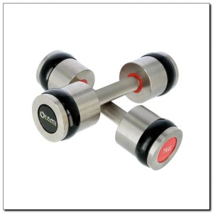 Hantle chromowane 2x7kg silikonowe elementy HMS HH07