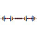 Kolorowe sztangielki z funkcją sztangi w walizce HMS SKC20 2 x 10 kg - 2254043