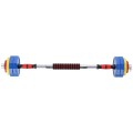 Kolorowe sztangielki z funkcją sztangi w walizce HMS SKC20 2 x 10 kg - 2254044