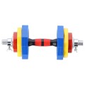 Kolorowe sztangielki z funkcją sztangi w walizce HMS SKC20 2 x 10 kg - 2254041