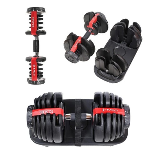 Sztangielka regulowana HMS SR52 LBS zakres regulacji obciążenia 2-24kg - 1535130