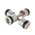 Hantle chromowane 2x9kg silikonowe elementy HMS HH09 - 1072946