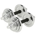 Sztangielki w walizce HMS STC21 2 x 10 kg chrom - 2263312