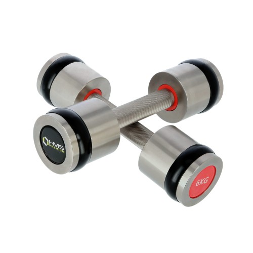 Hantle chromowane 2x6kg silikonowe elementy HMS HH06 - 2171834