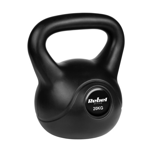 Kettlebell bitumiczny 20 kg REBEL ACTIVE - 2254085