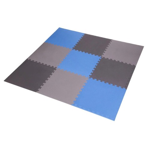 Mata puzzle multipack One Fitness MP10 niebiesko-szary - 2263372